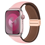 Apple Watch (38/40/41/42 mm) Lippa Magnetisk Klokkerem i Kunstskinn - Rosa