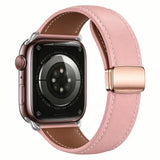 Apple Watch (38/40/41/42 mm) Lippa Magnetisk Klokkerem i Kunstskinn - Rosa