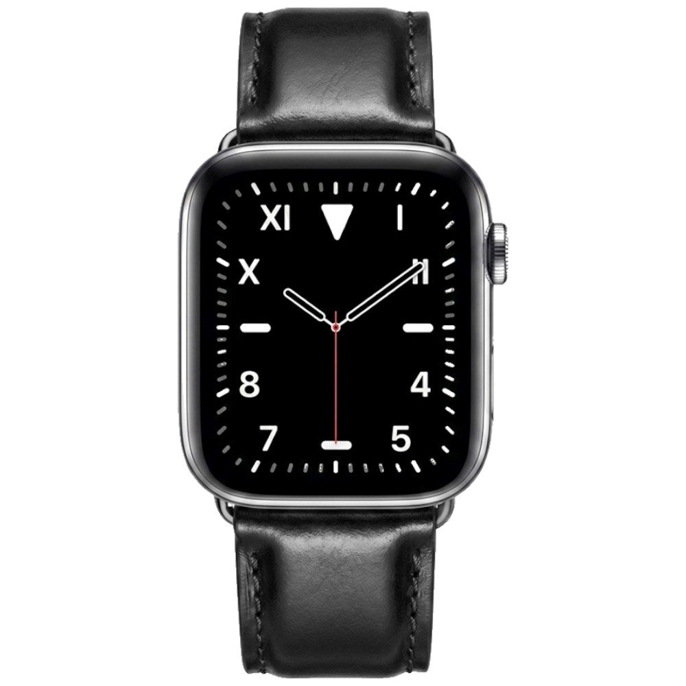 Apple Watch (38/40/41/42 mm) Lippa Klokkerem i Kunstskinn - Svart