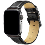Apple Watch (38/40/41/42 mm) Lippa Klokkerem i Kunstskinn - Svart