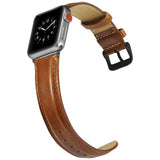 Apple Watch (38/40/41/42 mm) Lippa Klokkerem i Kunstskinn - Brun