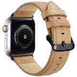 Apple Watch (38/40/41/42 mm) Lippa Klokkerem i Kunstskinn - Lysebrun