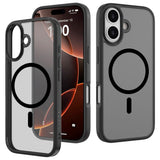 iPhone 17 Lippa Hybrid Plast Deksel - MagSafe Kompatibel - Matt / Svart