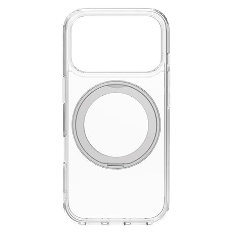 iPhone 17 Pro Lippa Hybrid Plast Deksel m. 360 Roterende Kickstand - MagSafe Kompatibel - Gjennomsiktig / Sølv