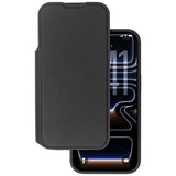 iPhone 17 Pro / 18 Pro Lippa Wallet Kunstskinn 2-i-1 Flip Deksel - MagSafe Kompatibel - Svart