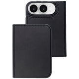 iPhone Duo Lippa Wallet i Kunstskinn med Flipdeksel - MagSafe Kompatibel - Svart