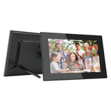 Lippa 10" Frameo Digital Fotoramme i Glass (27,5 x 19 cm) - Svart