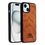 EIDERWOOD iPhone 14 / 13 Magnetisk Tredeksel - MagSafe Kompatibel - Kirsebærtre