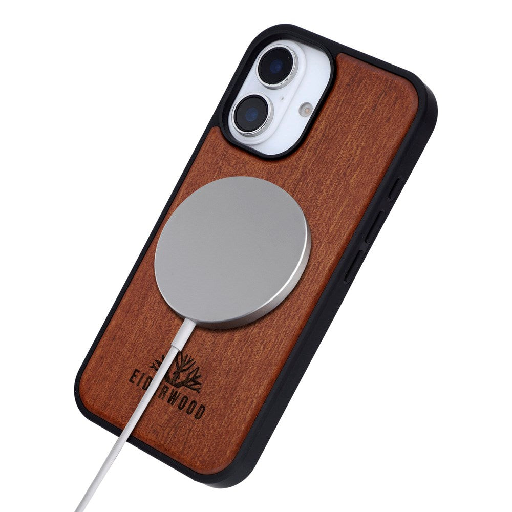EIDERWOOD iPhone 16 Magnetisk Tredeksel - MagSafe Kompatibel - Palisander