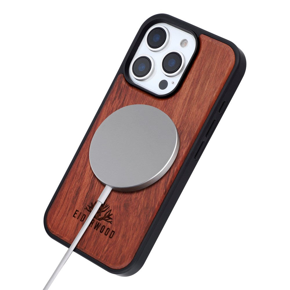 EIDERWOOD iPhone 16 Pro Magnetisk Tredeksel - MagSafe Kompatibel - Palisander