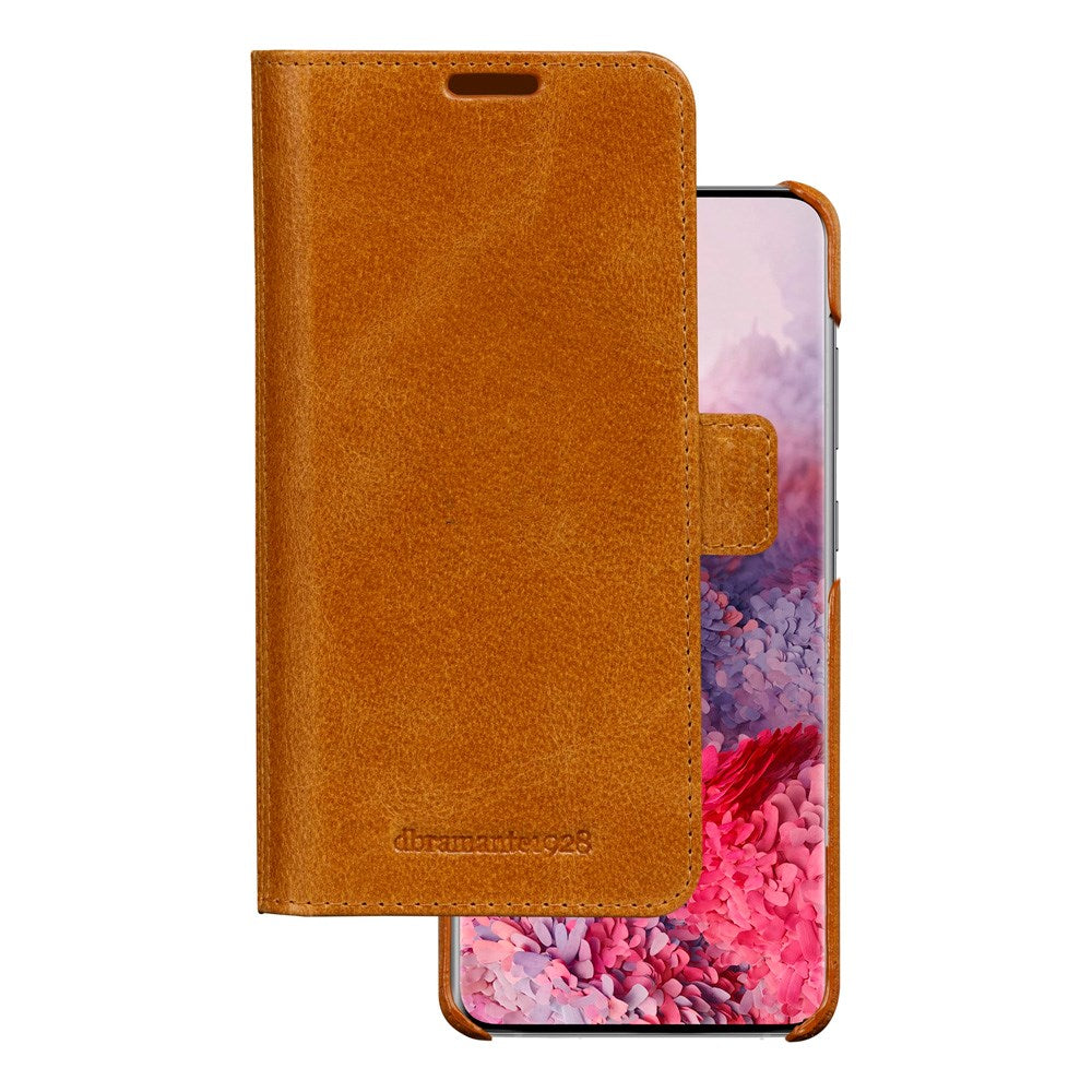 Samsung Galaxy S20 dbramante1928 Lynge 2-i-1 Ekte Skinn Flip Deksel - Tan