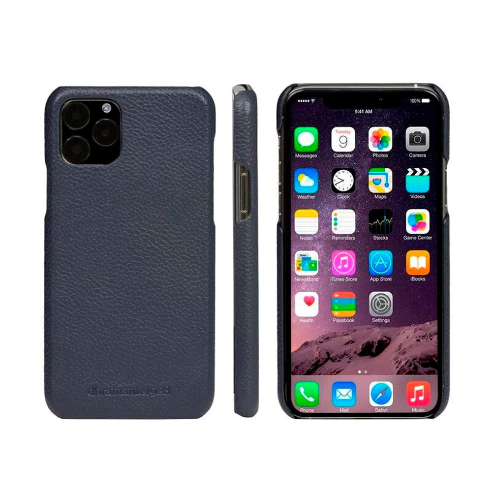 iPhone 11 Pro dbramante1928 Lynge 2-i-1 Ekte Skinn Flip Deksel - Pebbled Blue