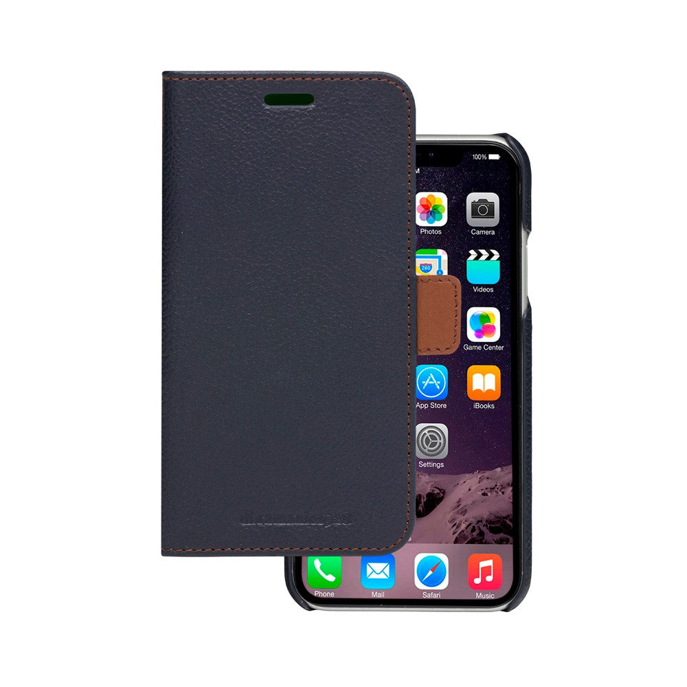 iPhone 11 dbramante1928 Lynge 2-i-1 Ekte Skinn Flip Deksel - Pebbled Blue