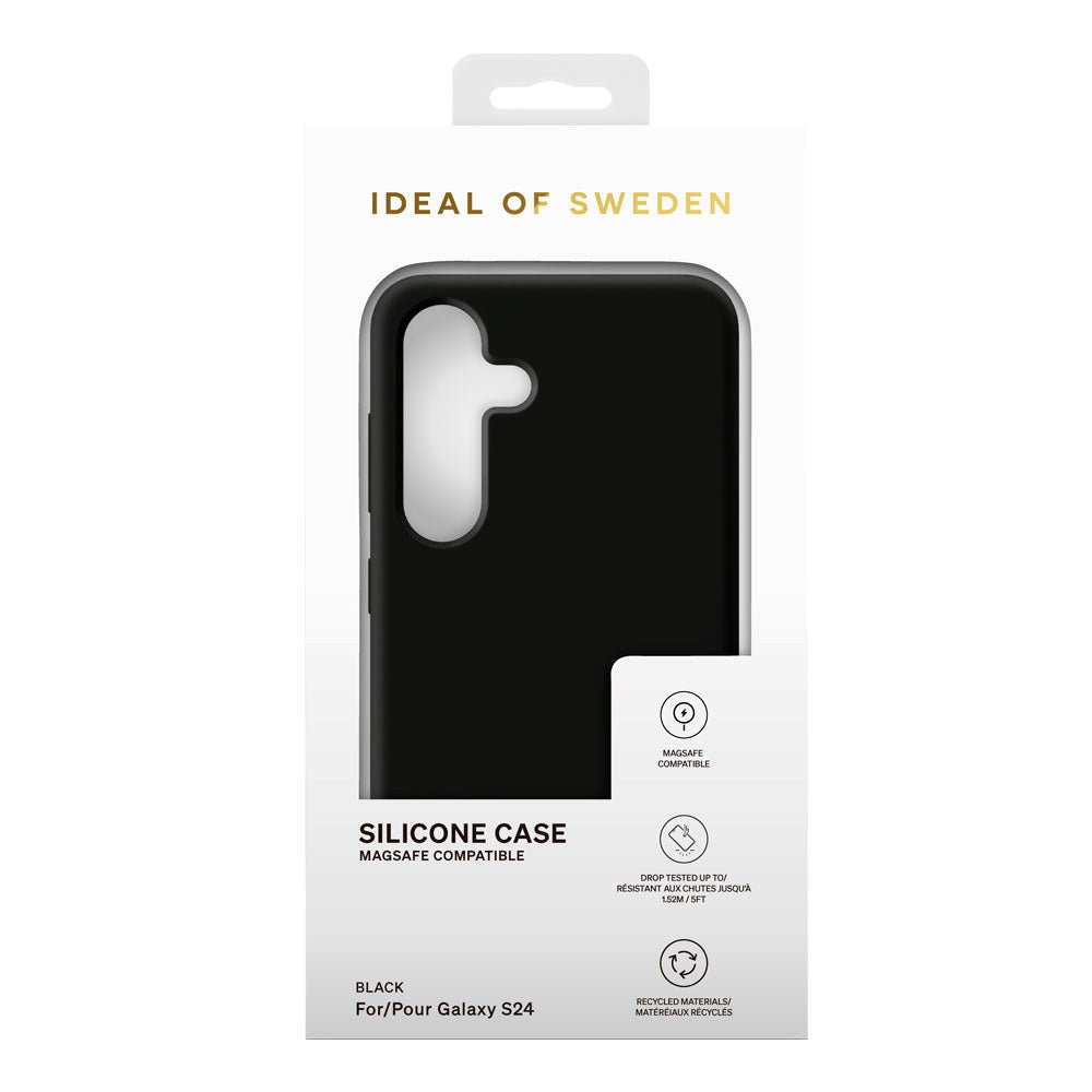 Samsung Galaxy S24 iDeal Of Sweden Silicone Deksel - MagSafe Kompatibel - Black