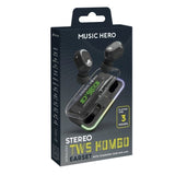 Music Hero True Wireless In-Ear Hodetelefoner - Svart