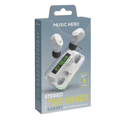 Music Hero True Wireless In-Ear Hodetelefoner - Hvit