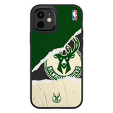 iPhone 12 / 12 Pro RhinoShield SolidSuit Håndverker NBA Deksel med Milwaukee Bucks - Sweat and Tears