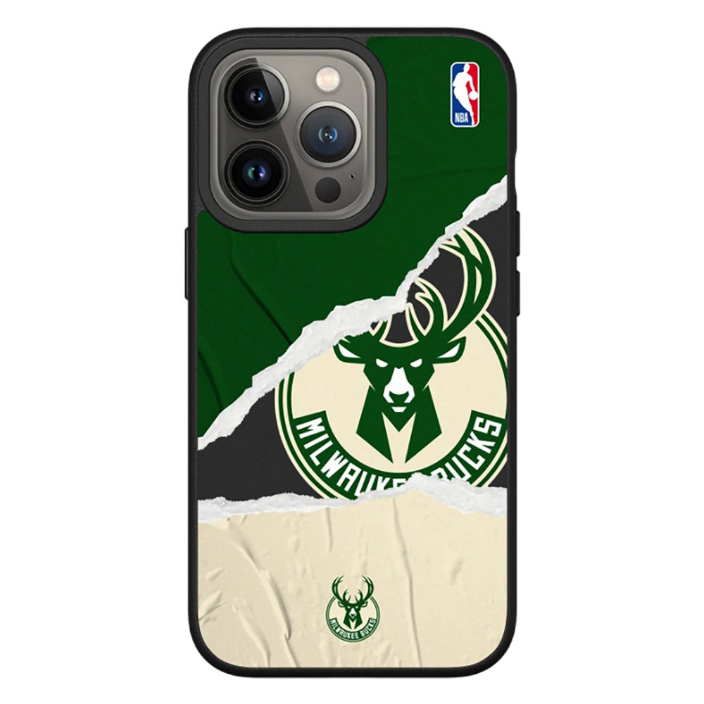 iPhone 13 Pro RhinoShield SolidSuit Håndverker NBA Deksel med Milwaukee Bucks - Sweat and Tears