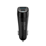 Bilopplader Mobile Origin 100W med 2 X USB-C + 1 X USB-A - Svart