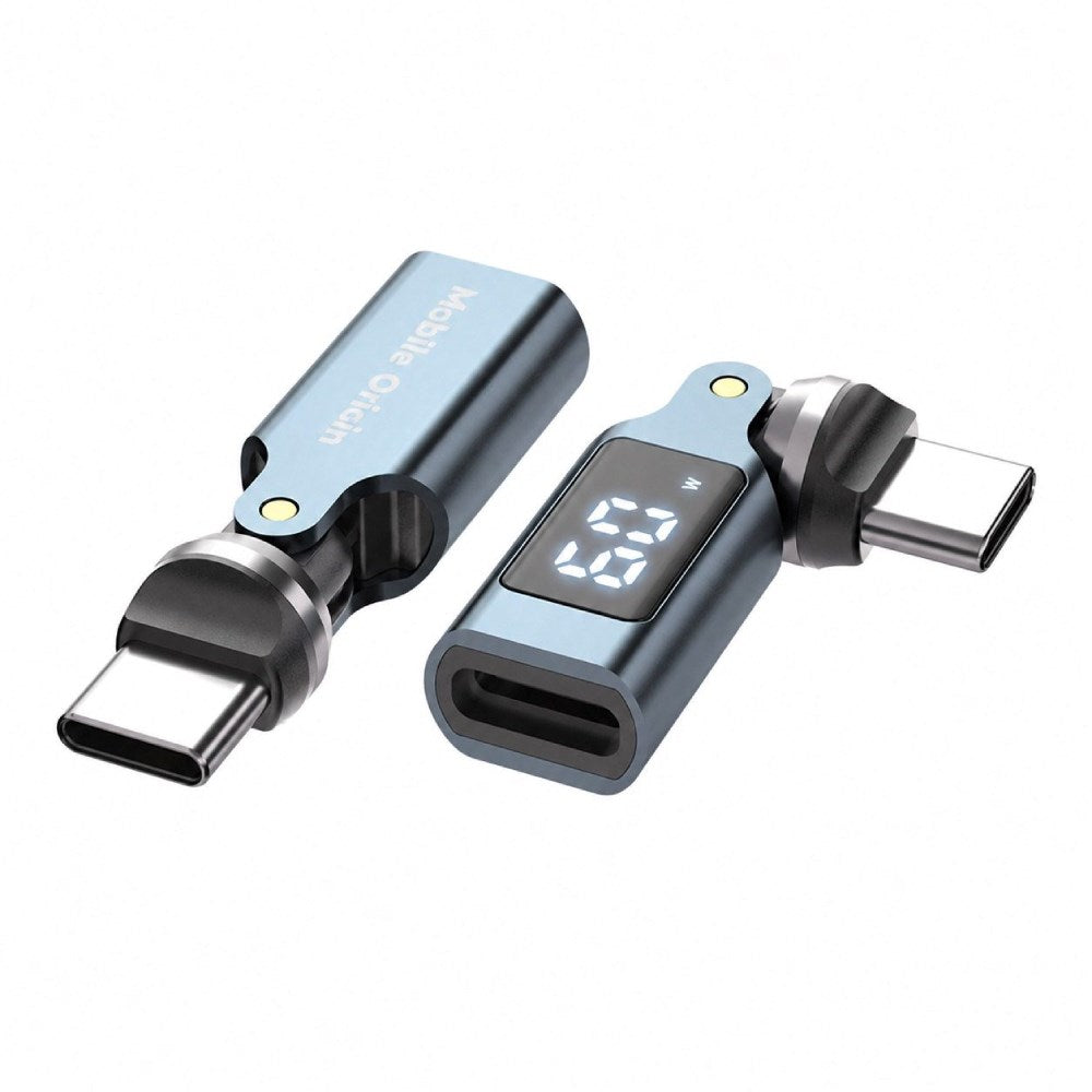 540° Rotasjonsadapter USB-C Mobile Origin 60 W - Grå