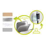 Magnetisk USB-C til USB-A-kabel fra Mobile Origin 27W med 2 Selvklebende Magnetiske Puter - 1,5 M - Svart