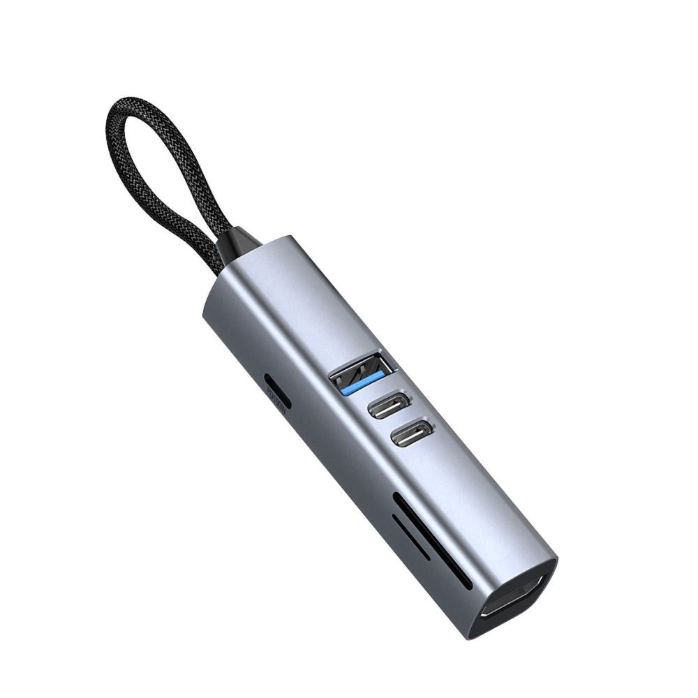 Mobile Origin 7-i-1 USB-C Hub - USB-A / USB-C / HDMI / TF & SD Kort - Grå
