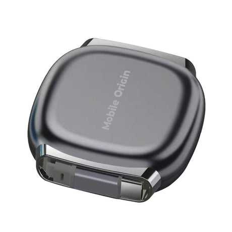 Selvtrekkende Kabelboks Mobile Origin 100 W med USB-C til USB-C - Grå