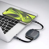 Selvtrekkende Kabelboks Mobile Origin 100 W med USB-C til USB-C - Grå