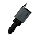 3-i-1 Billader 50W Mobile Origin med USB-C + USB-A og Uttrekkbar USB-C-kabel – Grå
