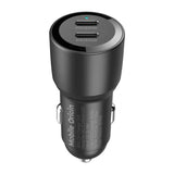 Bilopplader Mobile Origin 60W med 2 X USB-C - Svart