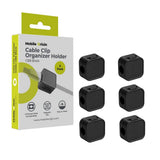 Mobile Origin Magnetisk Kabelholder - 6 stk. - Svart