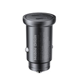 Bilopplader Mobile Origin 30 W med 2x USB-C - Svart