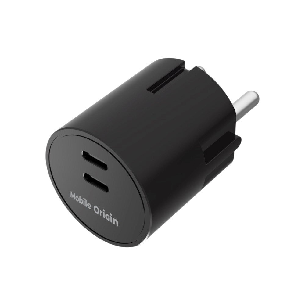 Hurtiglader 30W Mobile Origin 2 x USB-C - Svart