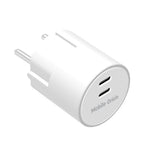 Hurtiglader 30W Mobile Origin 2 x USB-C - Hvit
