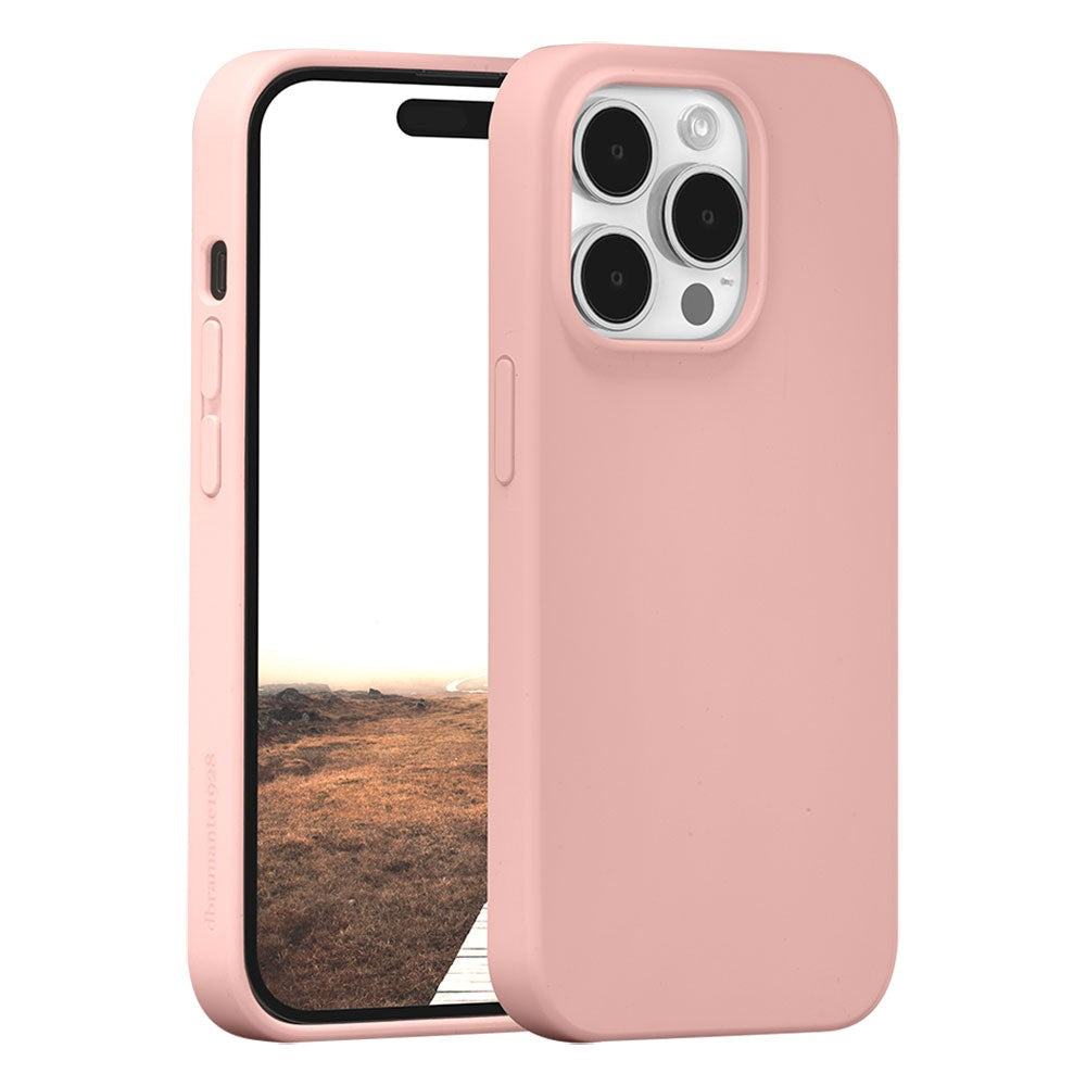 dbramante1928 iPhone 15 Pro Monaco Deksel - 100% Resirkulert Plast - MagSafe Kompatibel - Pink Sand