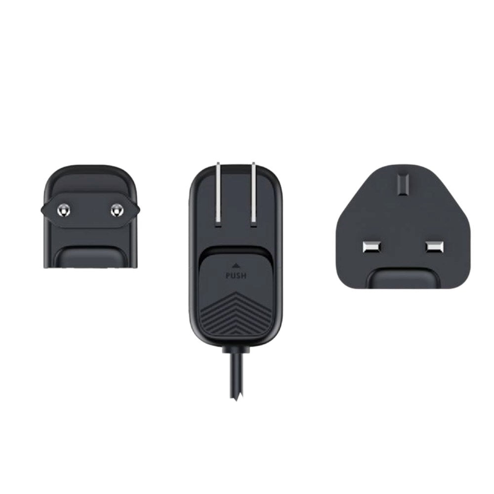 6-i-1 Reiseadapter Til EU/UK/USA Mobile Origin - 3x USB-C + 3x USB-A – Svart