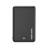 3-i-1 Powerbank 10000mAh  Mobile Origin m. Trådløs lading – MagSafe-kompatibel – Svart