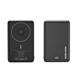 3-i-1 Powerbank 10000mAh  Mobile Origin m. Trådløs lading – MagSafe-kompatibel – Svart