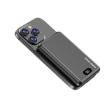 3-i-1 Powerbank 10000mAh  Mobile Origin m. Trådløs lading – MagSafe-kompatibel – Svart