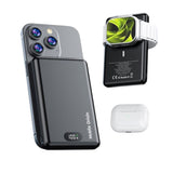 3-i-1 Powerbank 10000mAh  Mobile Origin m. Trådløs lading – MagSafe-kompatibel – Svart