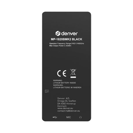 Denver MP4-Spiller med 4 GB – Svart