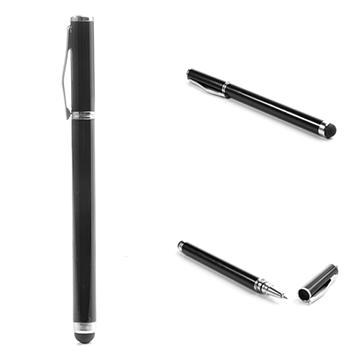 2 i 1 Touch Pen Til Smartphones Og Nettbrett - Svart