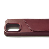 Mujjo iPhone 15 Pro Leather Wallet Deksel - MagSafe Kompatibel - Brun