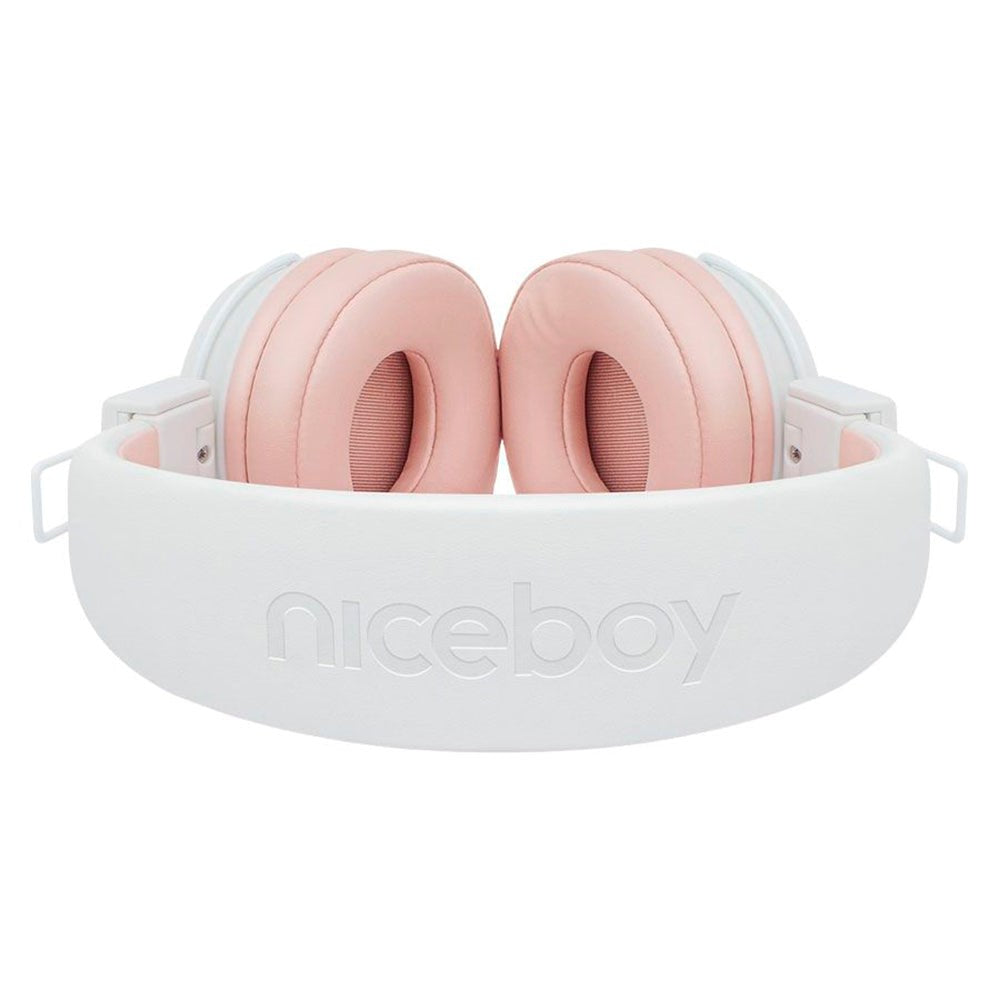 Niceboy Hive JOY 3 Sakura Bluetooth On-Ear Hodetelefoner - Hvit / Rosa