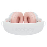 Niceboy Hive JOY 3 Sakura Bluetooth On-Ear Hodetelefoner - Hvit / Rosa