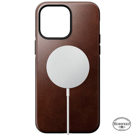 iPhone 14 Pro Max Modern Nomad Horween Leather Deksel - MagSafe Kompatibel - Brun