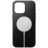 iPhone 15 Pro Max Nomad Modern Leather Deksel - MagSafe Kompatibel - Svart