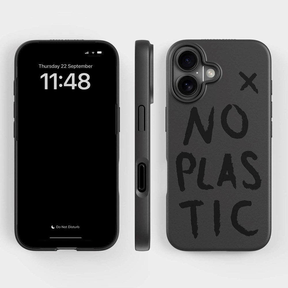 agood company iPhone 16 PLNTPRTCT-deksel - Black / No Plastic