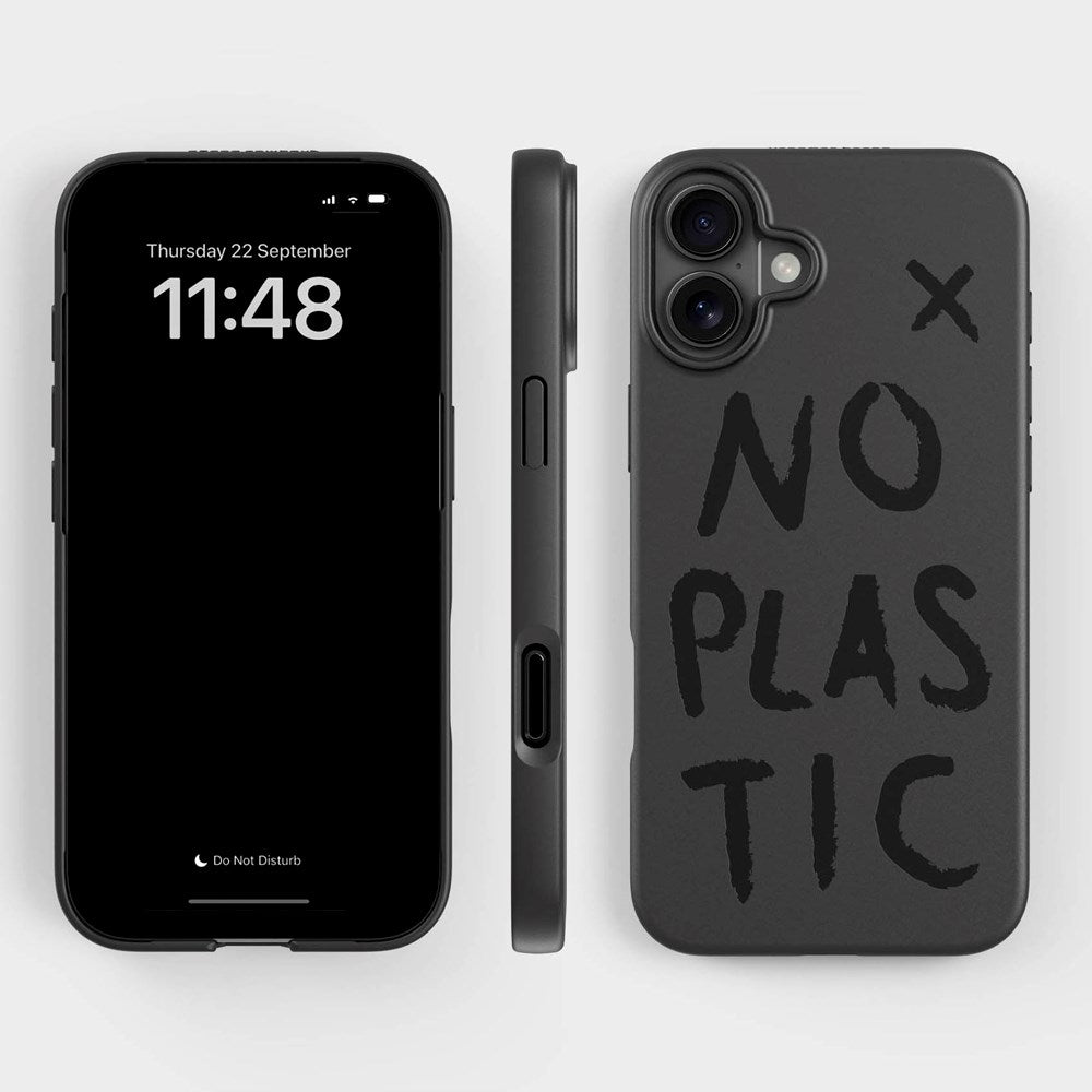 agood company iPhone 16 Plus PLNTPRTCT-deksel - Black / No Plastic