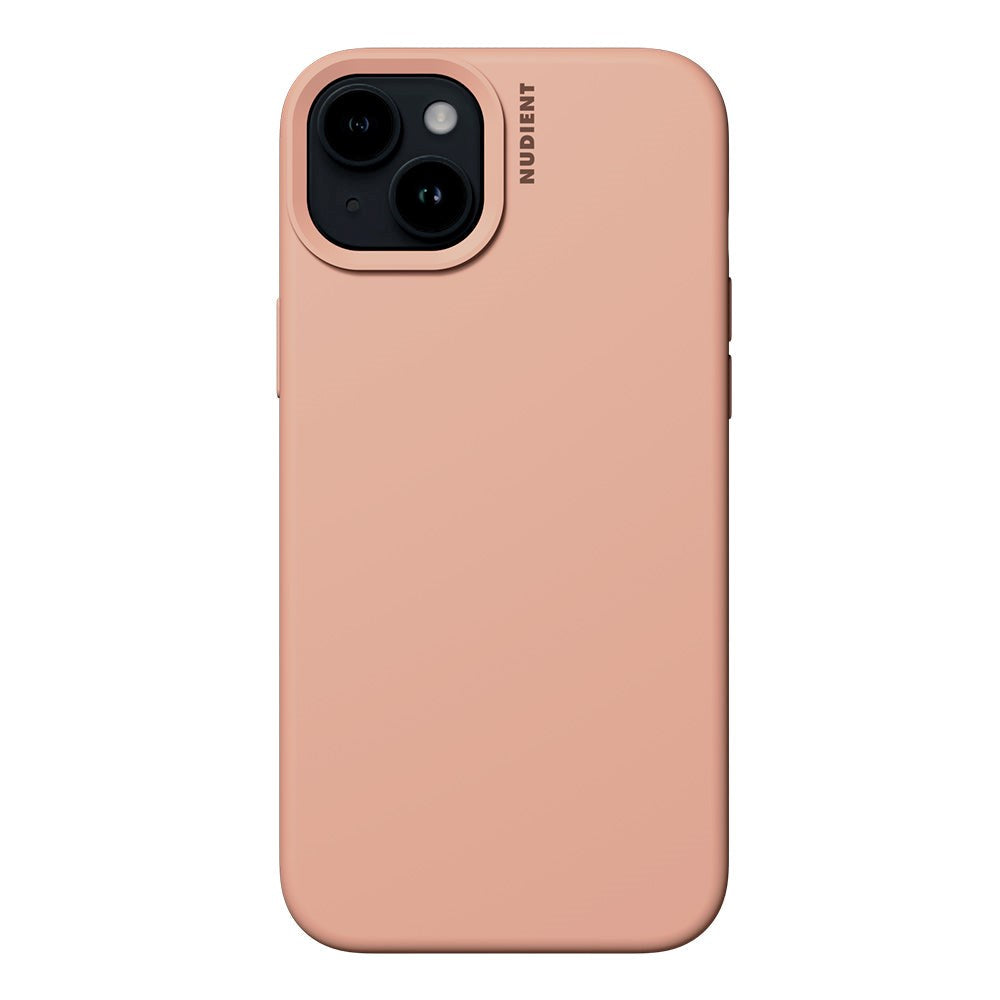 Nudient iPhone 15 Base Silicone Deksel - Peach Orange